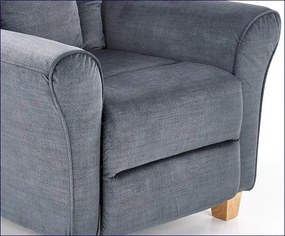 Popielaty fotel dla seniora H7-S61