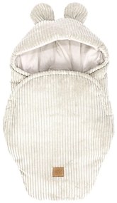 Beżowy rożek niemowlęcy sztruksowy 45x80 cm – Meowbaby