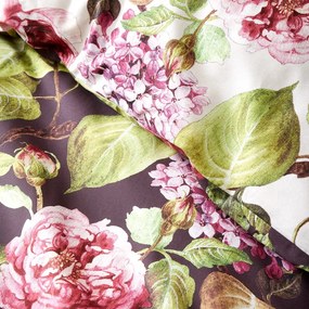 Fioletowa bawełniana pościel dwuosobowa 200x200 cm Pia Floral – RHS