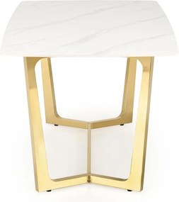 Stół z blatem z białego spieku Clemente Halmar