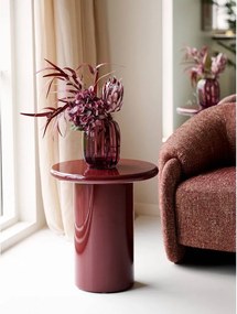 Czerwony szklany ręcznie wykonany wazon (wysokość 21 cm) – House Nordic