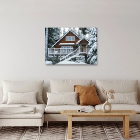 Obraz - Drewniany domek (70x50 cm)