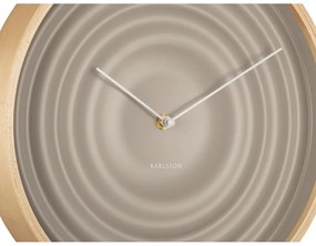 Beżowy zegar Karlsson Ribble, ø 31 cm