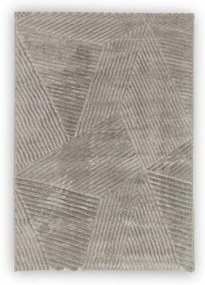 Dywan nowoczesny 3D Lily wielokąty szary 80 cm x 150 cm