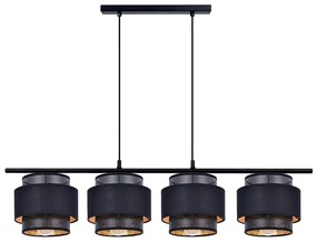 Duża lampa wisząca nad stół z 4 abażurami na listwie - 6X A515 L7-D54