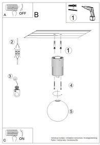Plafon HALO biały IP44 ryflowany SOLLUX  LIGHTING