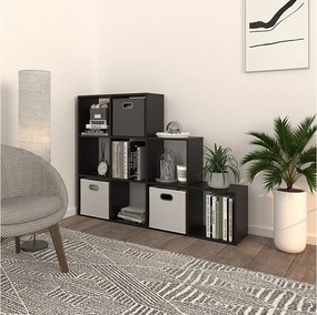 Półka na schody czarny 142.4x29x107.8