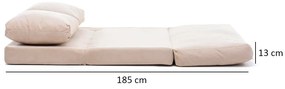 Sofa rozkładana Taida Cream