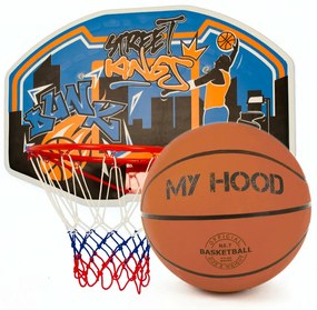 Zestaw obręczy do koszykówki My Hood 304002 ztablicą i piłką, 2 szt.
