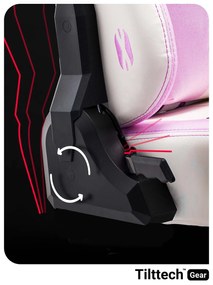Materiałowy fotel gamingowy Diablo X-Player 2.0 Normal Size, Marshmallow Pink