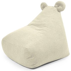 Kremowy dziecięcy worek do siedzenia z materiału bouclé Snug 80 Bear – SLOWDOWN