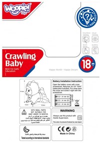 Woopie baby raczkujący bobas zabawka z melodiami świecąca