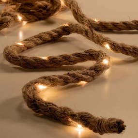 Ozdobna lina z oświetleniem LED, 25 LED, ciepła biel