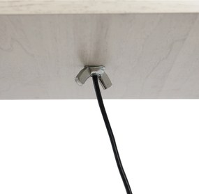 HOMCOM Lampa stojąca z półkami, Lampka stojąca, Drewno, 26 x 26 x 160 cm, do salonu/sypialni (Bez żarówki)