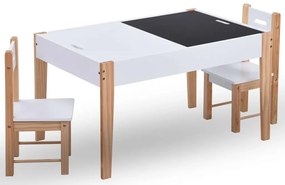 Biały stolik z krzesełkami dla dzieci F9-G76