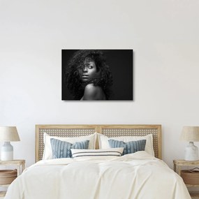 Obraz na szkle - Portret kobiety (70x50 cm)