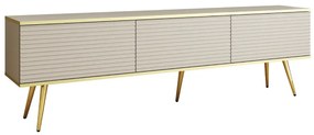 Szafka RTV KARL 3D 175cm wisząca/stojąca kaszmirowy mat  PIASKI Meble