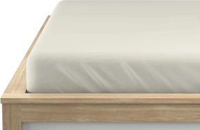 PrzytulneMieszkanie.pl Jersey prześcieradło EXCLUSIVE szarobeżowe 90 x 200 cm