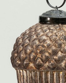 Bombka szklana Acorn Gold 7x7x10 cm