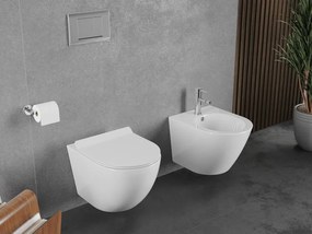 Mexen Lena miska wc Rimless Tornado z deską wolnoopadającą slim, duroplast, biała połysk - 30224000T