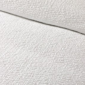 Biała pościel dwuosobowa z kory 230x220 cm Crinkle Seersucker – Catherine Lansfield