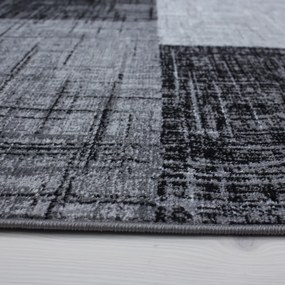 Dywan nowoczesny Plus prostokąty szaro-czarny 160 cm x 230 cm