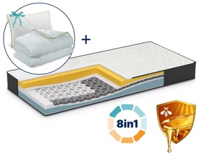 Materac Imemory S+Silver z Propolisem 90x200 cm