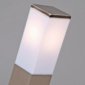 Lampa zewnętrzna stalowa 45cm IP44 - Malios z kołkiem gruntowym i wpustem kablowym