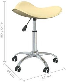 Kremowy regulowany taboret  E3-T49