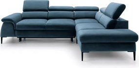 Narożnik z funkcją spania Kassel L 5-osobowy L-kształtny nowoczesny 280 cm sprężyny faliste pianka PUR sofa do salonu lewy/prawy