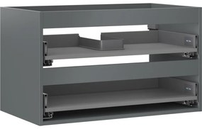 Mexen Box-A korpus szafki podumywalkowej 80 cm, 2 szuflady, grafit mat - 91AX0-0800-470-2-66