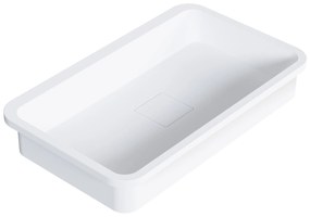 Umywalka do zabudowy PB2129Odlew mineralny - Biały mat - 53 x 32 x 10,5 cm