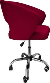 Fotel obrotowy AURA tkanina Welur krzesło biurowe : Kolor Stelaża - Chrom, Kolor tkaniny - VELVET - MG31, Typ siedziska - Siedzisko obrotowe 360°, Typ tkaniny - Velvet