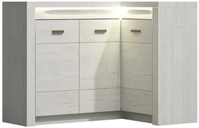 Komoda narożna kraft biały - Filin 15X
