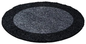 Dywan Shaggy Life antracyt 200 cm x 200 cm koło