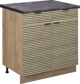 Szafka dolna do kuchni panel dębowy 80x60x82 fame-line