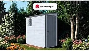 Wiata ogrodowa ALBERTO z żywicy w kolorze szarym antracytowym – 2,12 m²