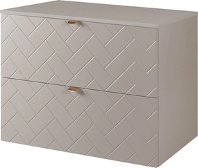 Meble łazienkowe, Kaszmir, 80 x 57 x 46 cm, złote uchwyty