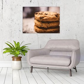 Obraz na szkle - pliki cookie (70x50 cm)