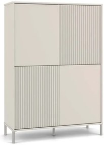 Kaszmirowa komoda z ryflowanymi, lamelowymi frontami G2-K62