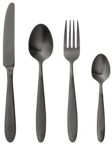 Zestaw 4 czarnych sztućców Bloomingville Cutlery Eleganza