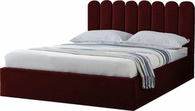 Tapicerowane łóżko Venezia 130x212x90 cm, powierzchnia spania 120x200 cm, schowek, podnośnik, tkanina Monolith grafitowy