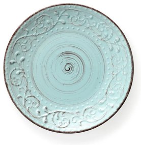 Turkusowy talerz z kamionki Brandani Serendipity, ⌀ 27,5 cm