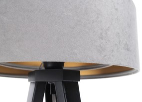 Lampa stołowa GEMSTONE szara/złota/czarna BPS KONCEPT