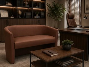 Sofa CLUB tapicerowana : Kolor tkaniny - EKO-SKÓRA - 3D, Typ tkaniny - Eko-skóra