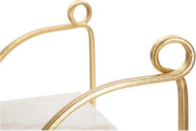 Marmurowa półka w biało-złotym kolorze 40 cm Marble – Mauro Ferretti