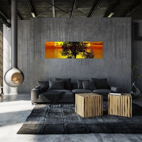 Obraz sylwetki drzewa (170x50 cm)