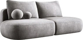 Sofa BLOOM Kanapa z funkcja spania i pojemnikiem w tkaninie APHRODITE 07 kolor SZARY