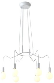 Żyrandol na lince BASSO 6xE27/40W/230V białe