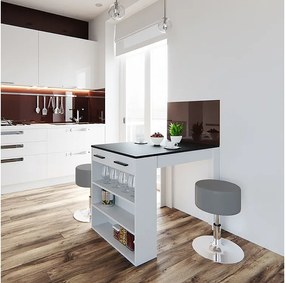 Stół do jadalni antracyt/biały 67x100x77.5 repose